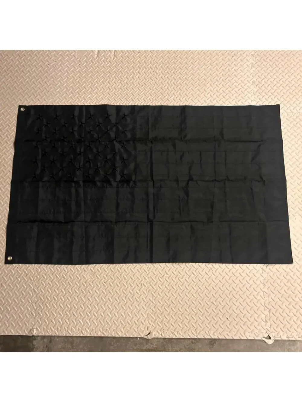 3x5Ft All Black American USA Flag Tactical Decor Blackout